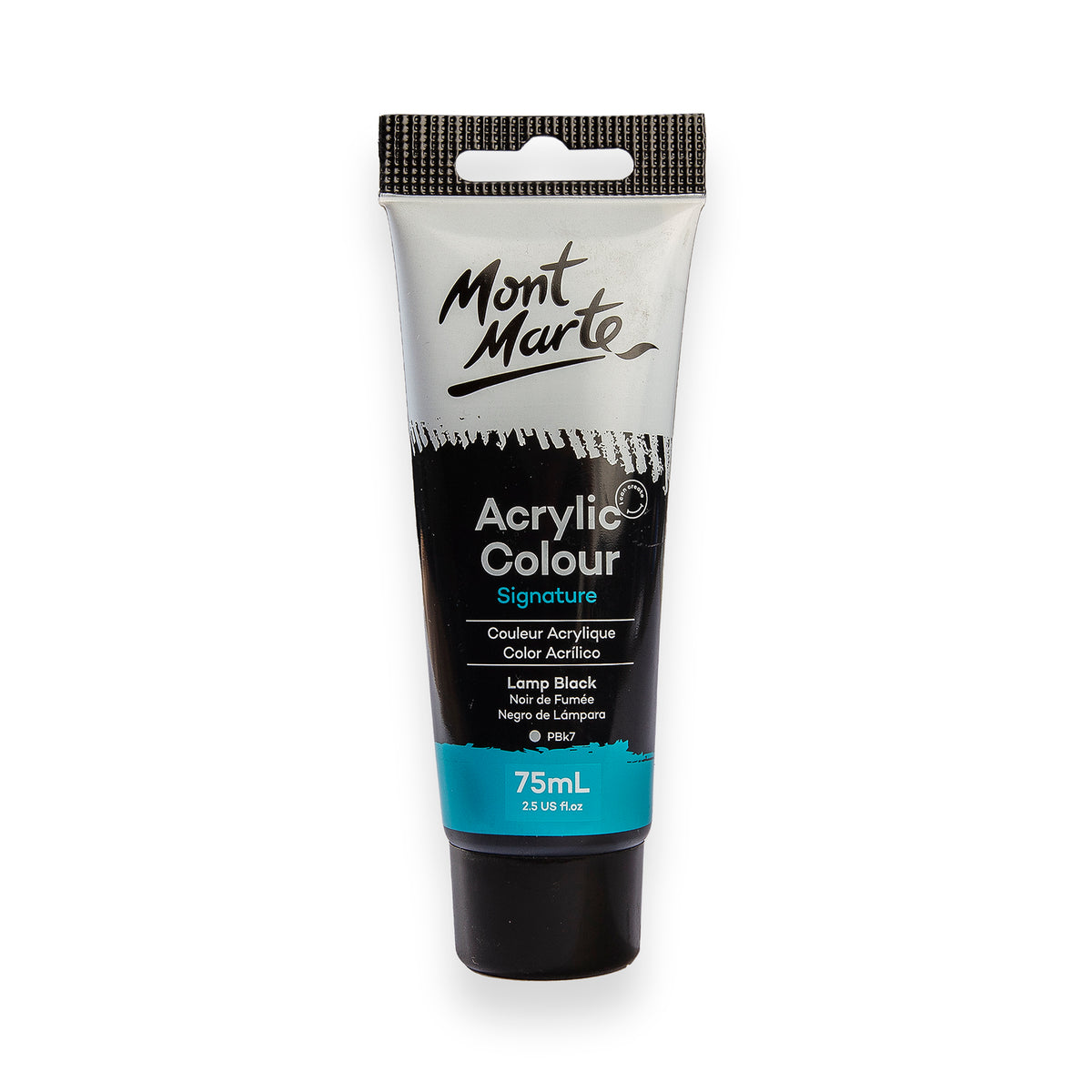 Acrylic Paint Lamp Black 75ml - Mont Marte