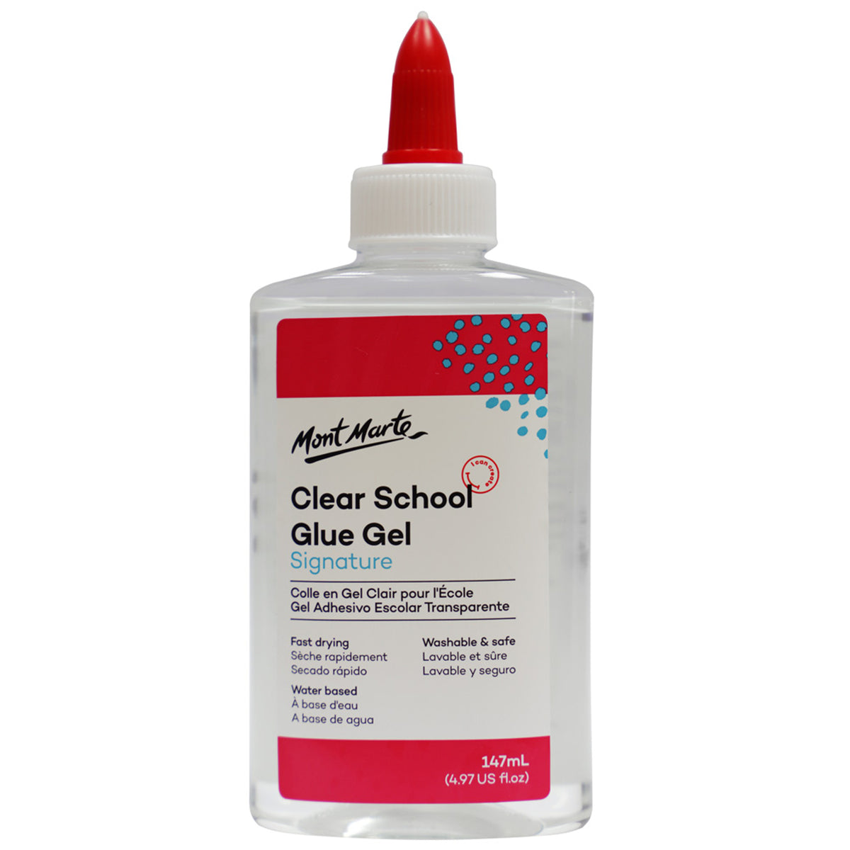Clear School Glue 147ml Washable - Mont Marte