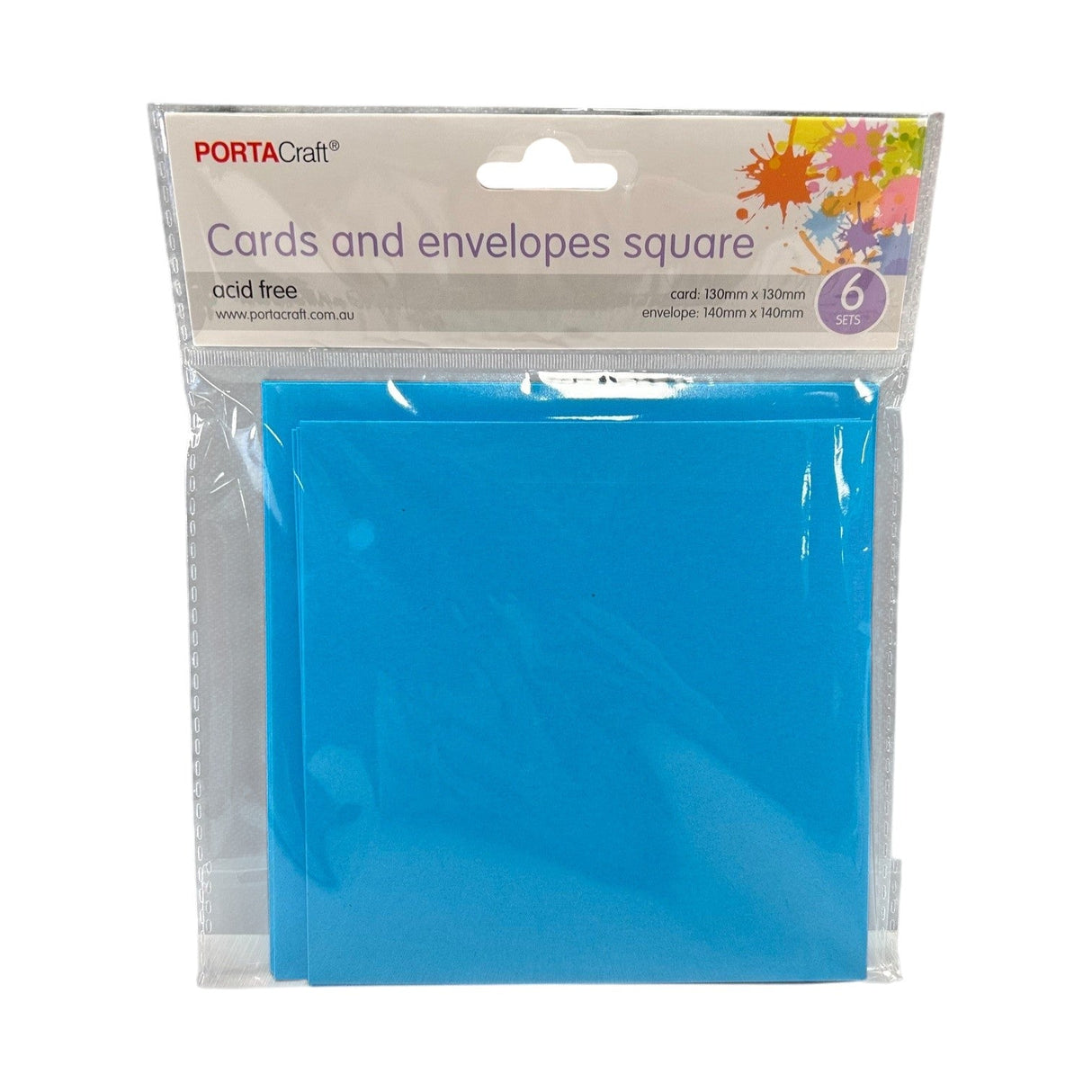 Square Craft Cards and Envelopes - 6 Pack