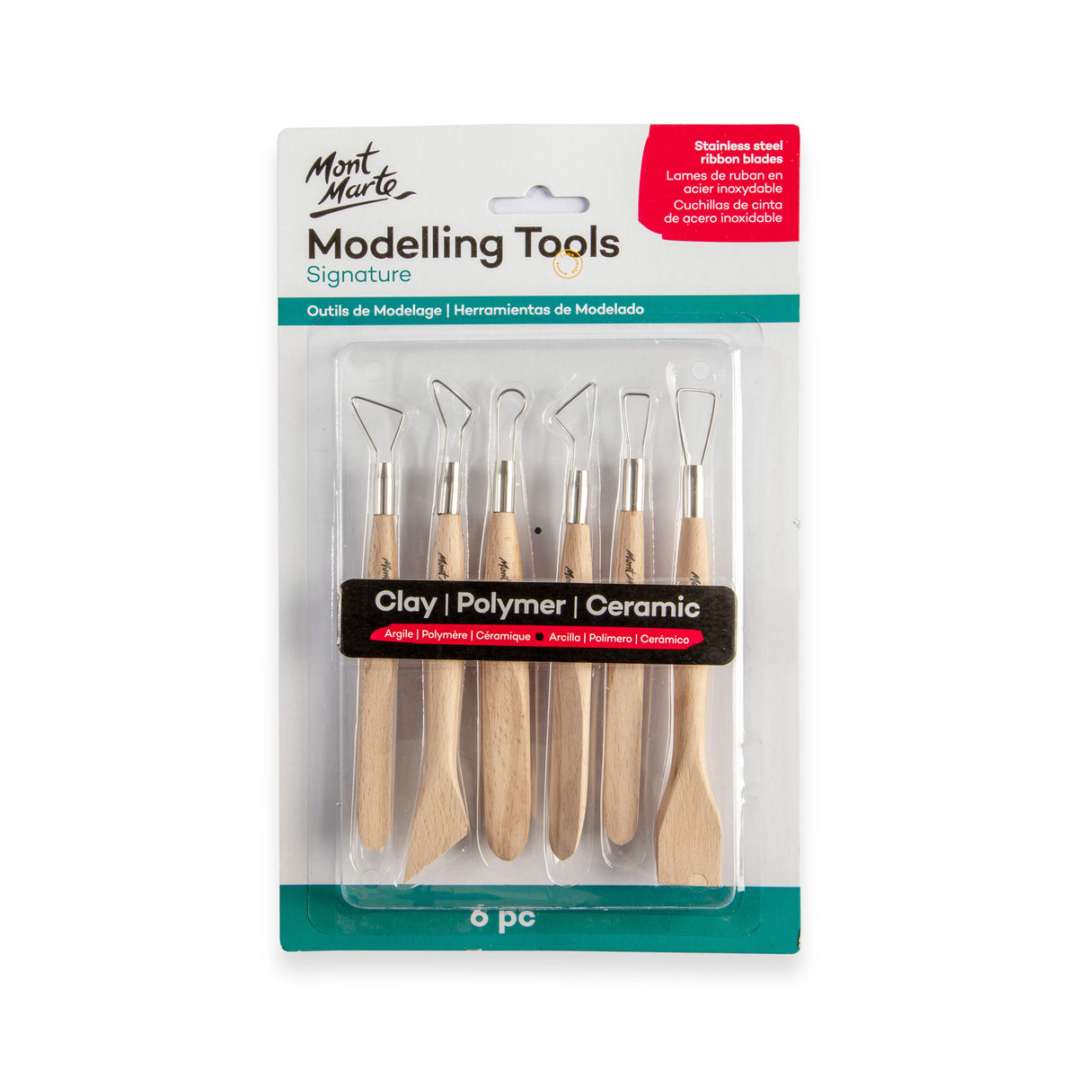 6 Piece Modelling Tool Set - Mont Marte