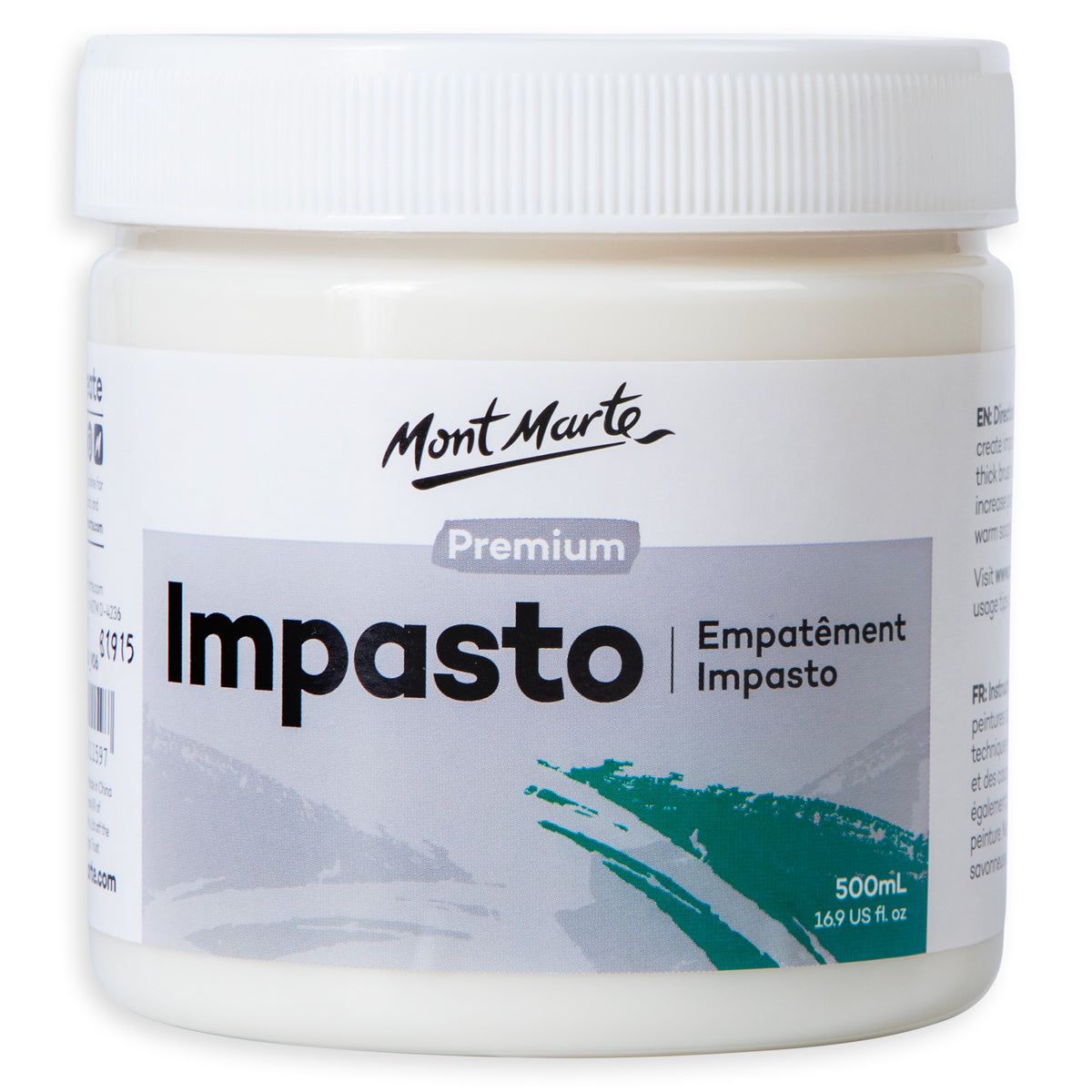 500ml Impasto Clear Drying Texture Medium - Mont Marte