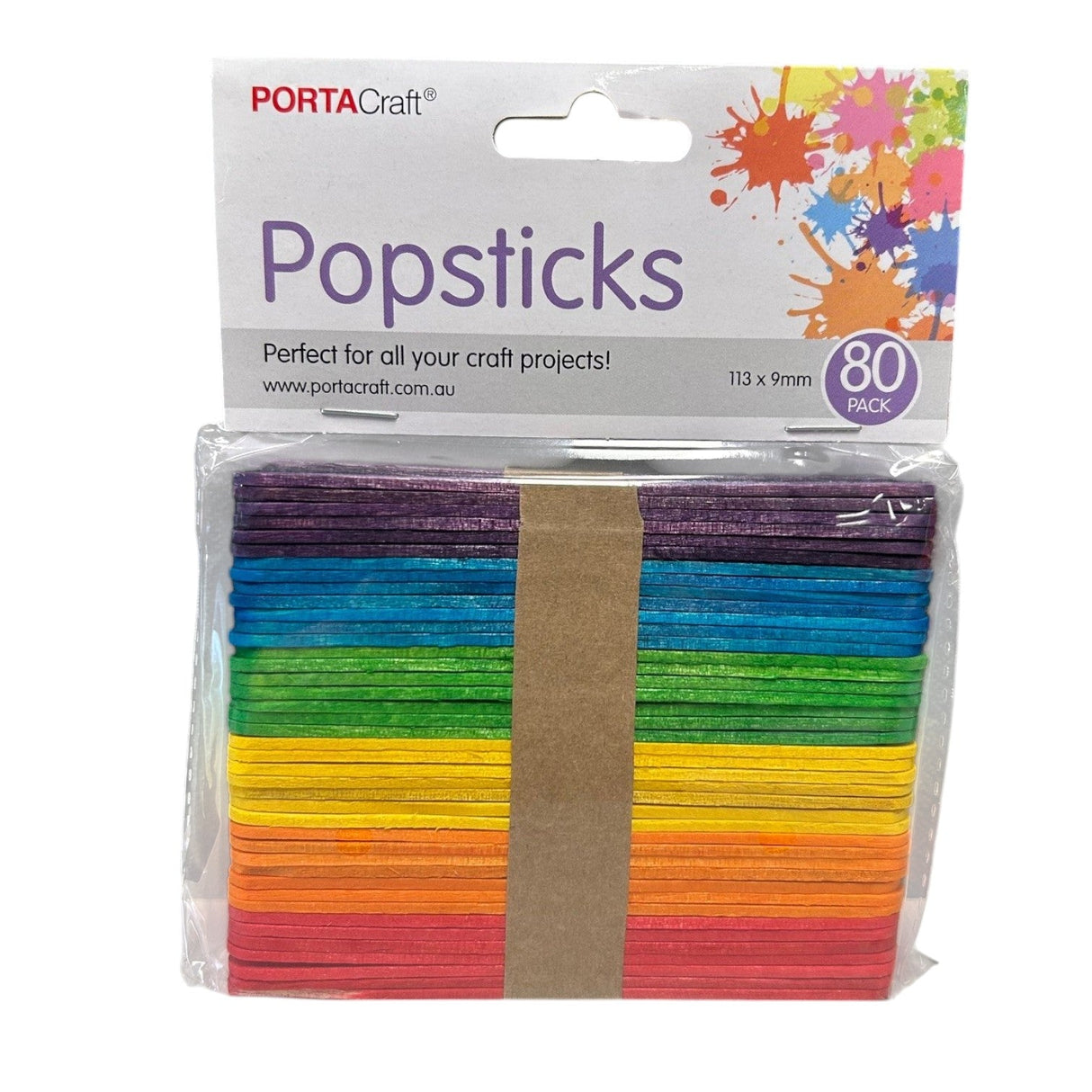 Craft Coloured Popsticks