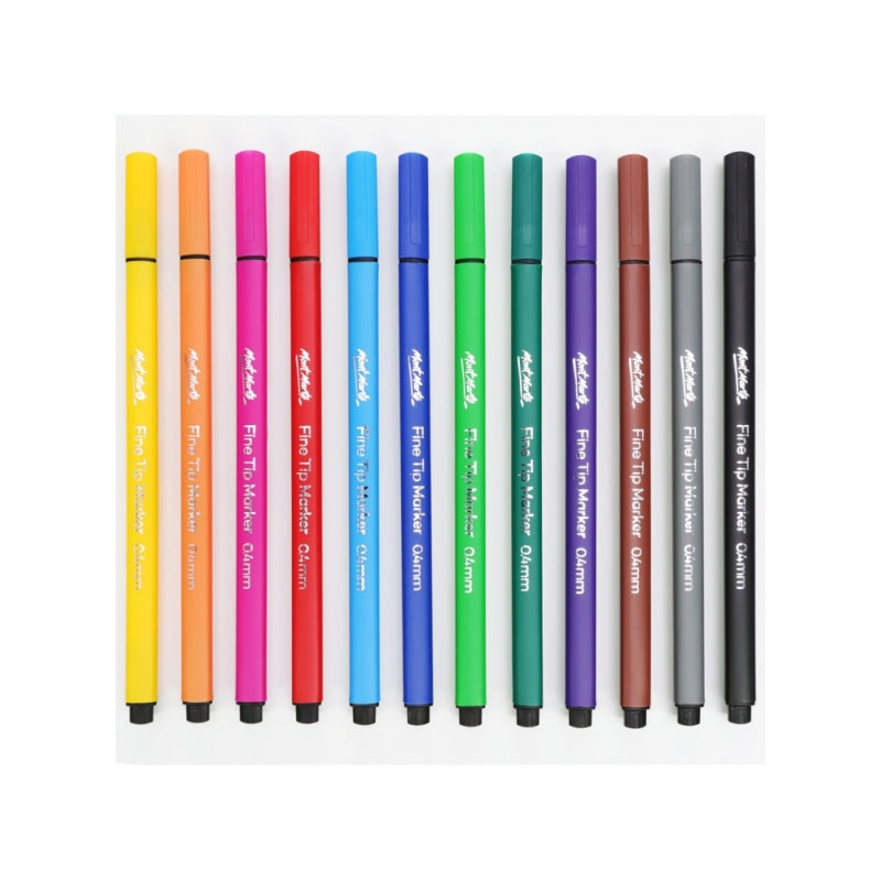 Fine Tip Markers - 12 Pack