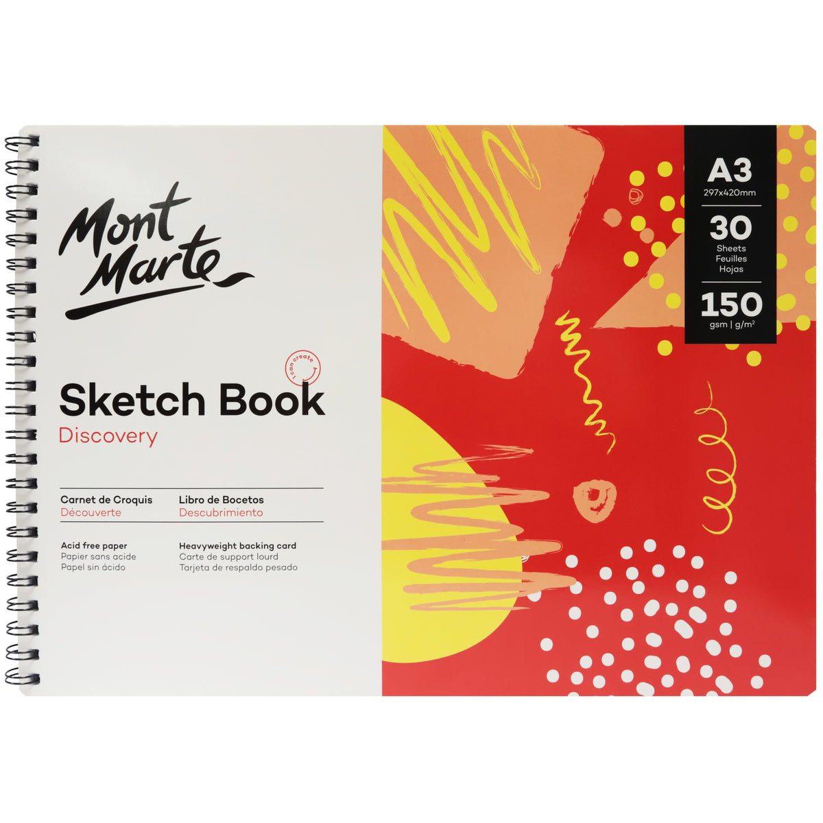 A3 Sketch Book 30 Sheets 150gsm - Mont Marte