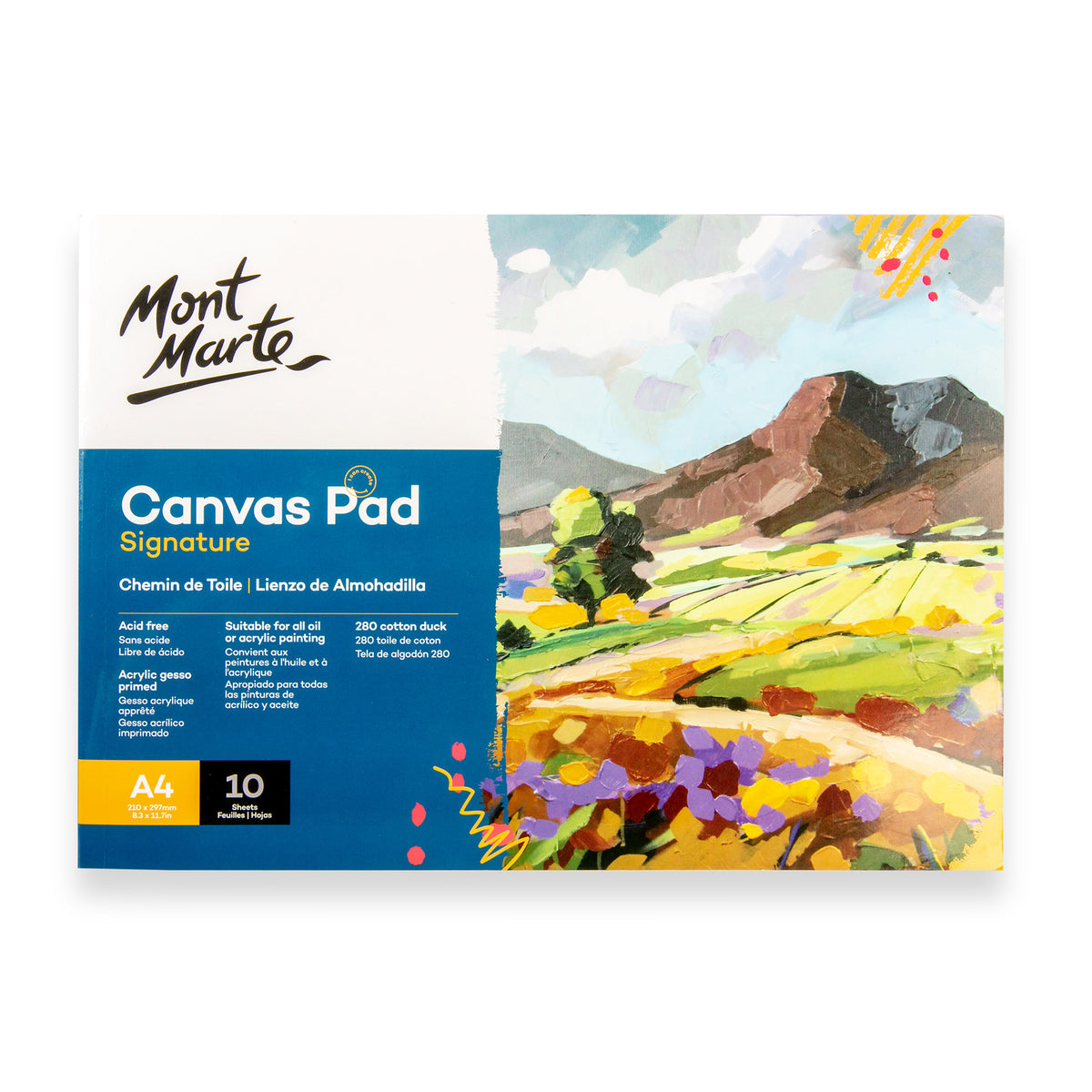 10 Sheet Canvas Pad A4 - Signature - Mont Marte