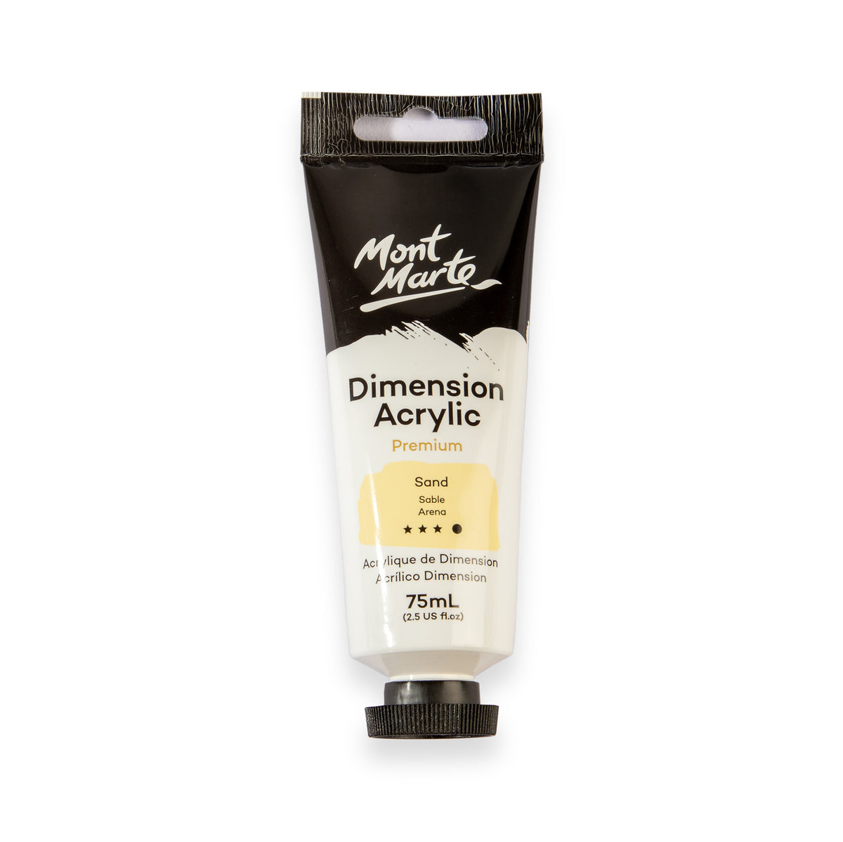 75ml Dimension Acrylic Premium Paint Tube - Sand - Mont Marte