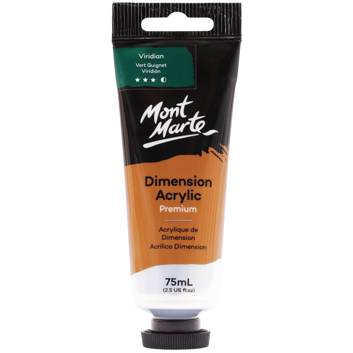 75ml Dimension Acrylic Premium Paint Tube - Viridian - Mont Marte