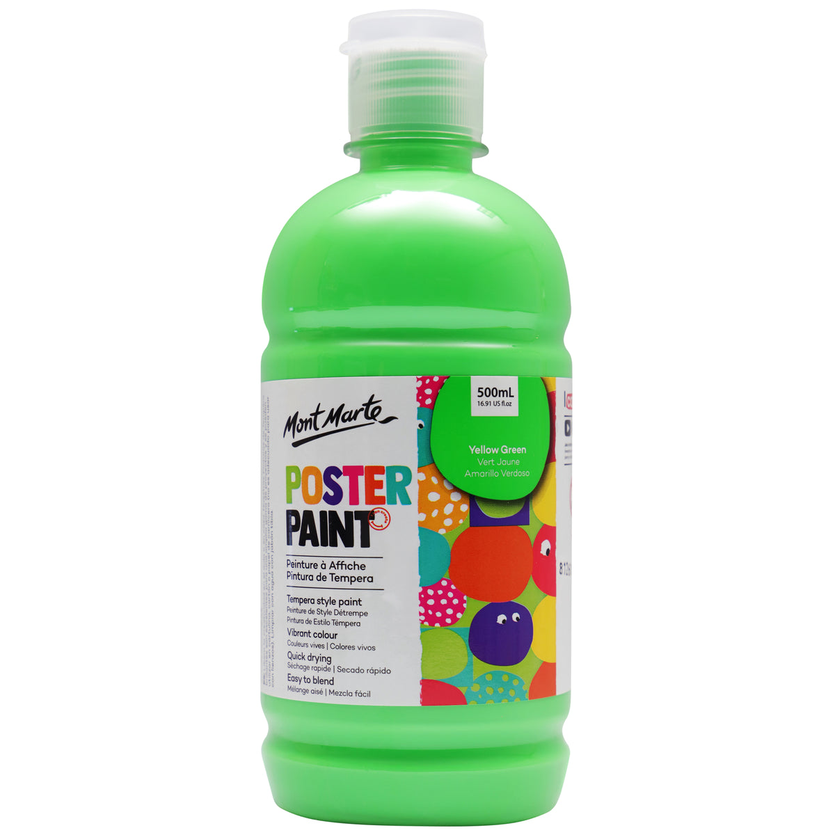 Kids Poster Paint Green 500ml - Mont Marte