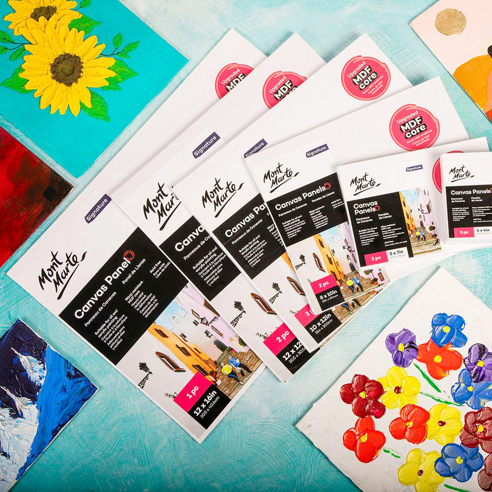 Canvas Panel 10 x 10cm - 5 Pack