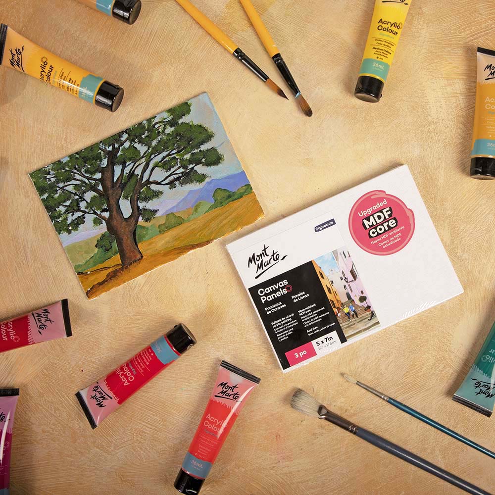 Canvas Panels 12 x 17cm - 3 Pack