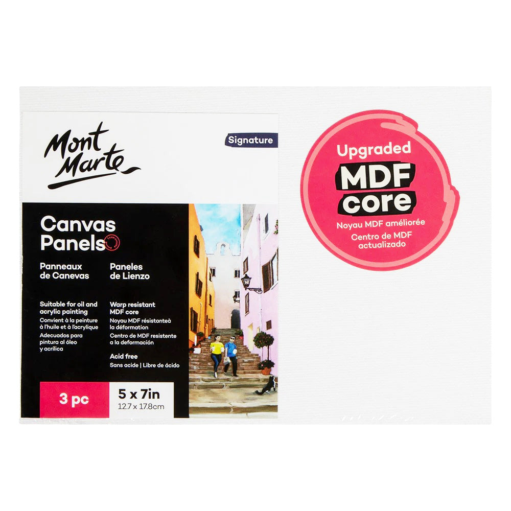 Canvas Panels 12 x 17cm - 3 Pack