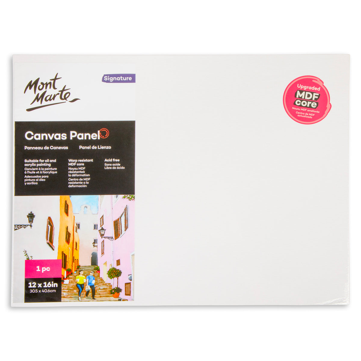 Canvas Panel 30.5 x 40.6cm - 1 Piece - Mont Marte