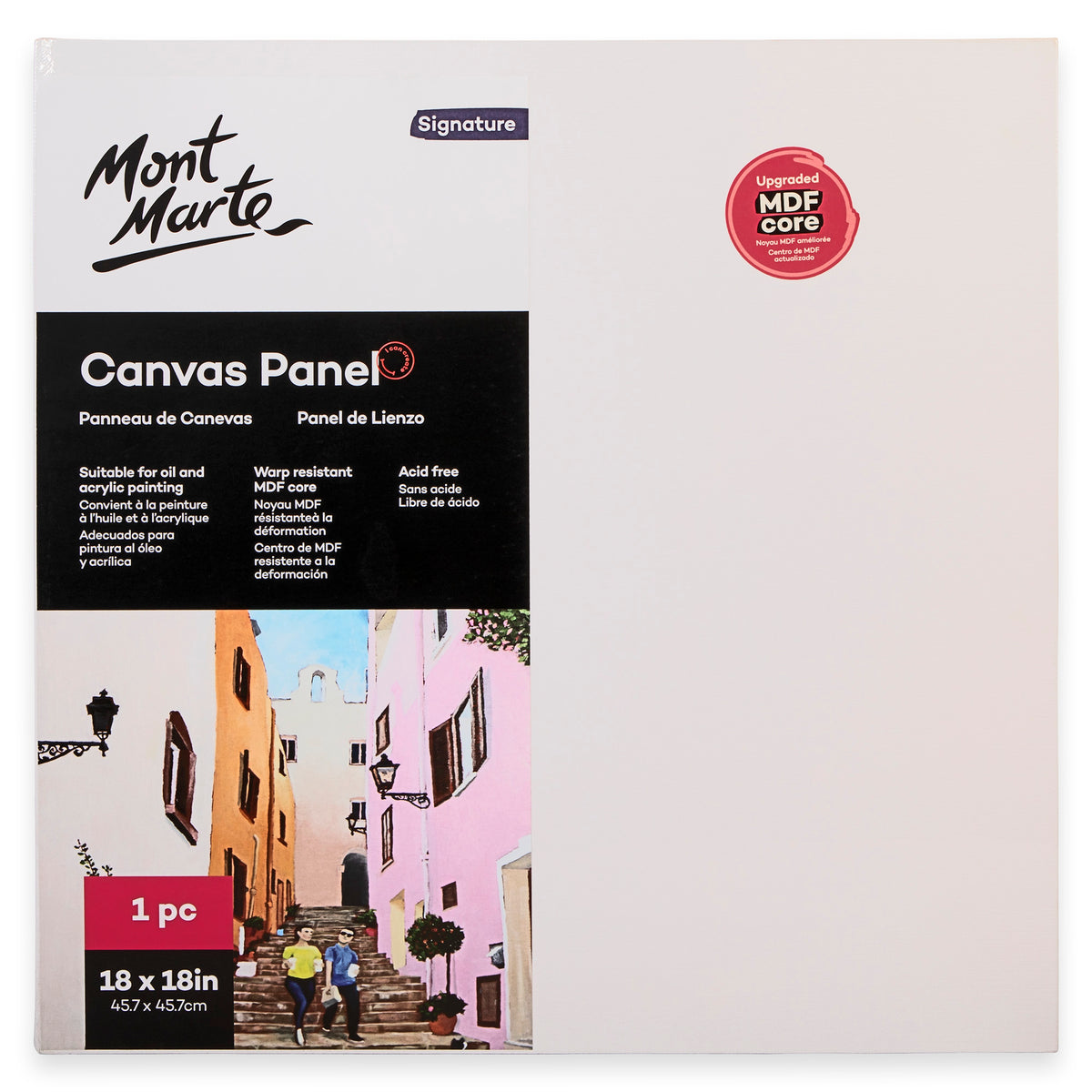 Canvas Panel 45.7 x 45.7cm - Single - Mont Marte
