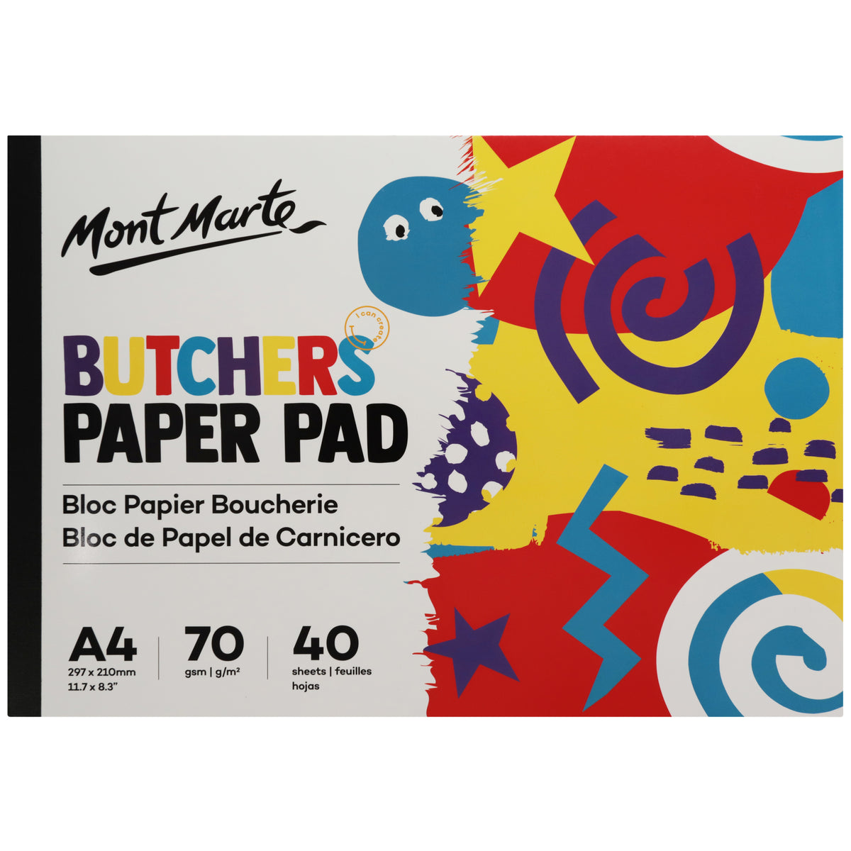 Mont Marte Butchers Paper Pad A4 70gsm - 40 Sheets - Mont Marte