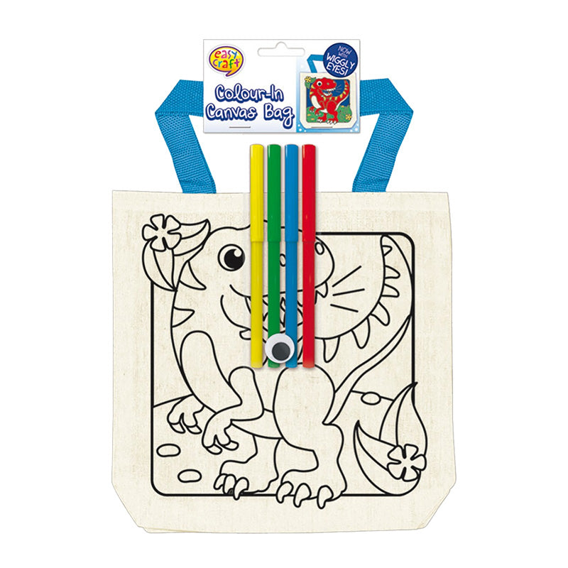 Colour Your Own Bag with Wiggly Eyes