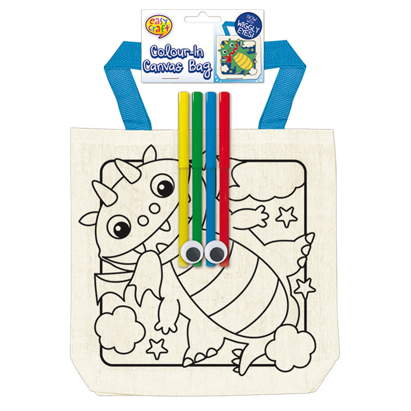 Colour Your Own Bag with Wiggly Eyes