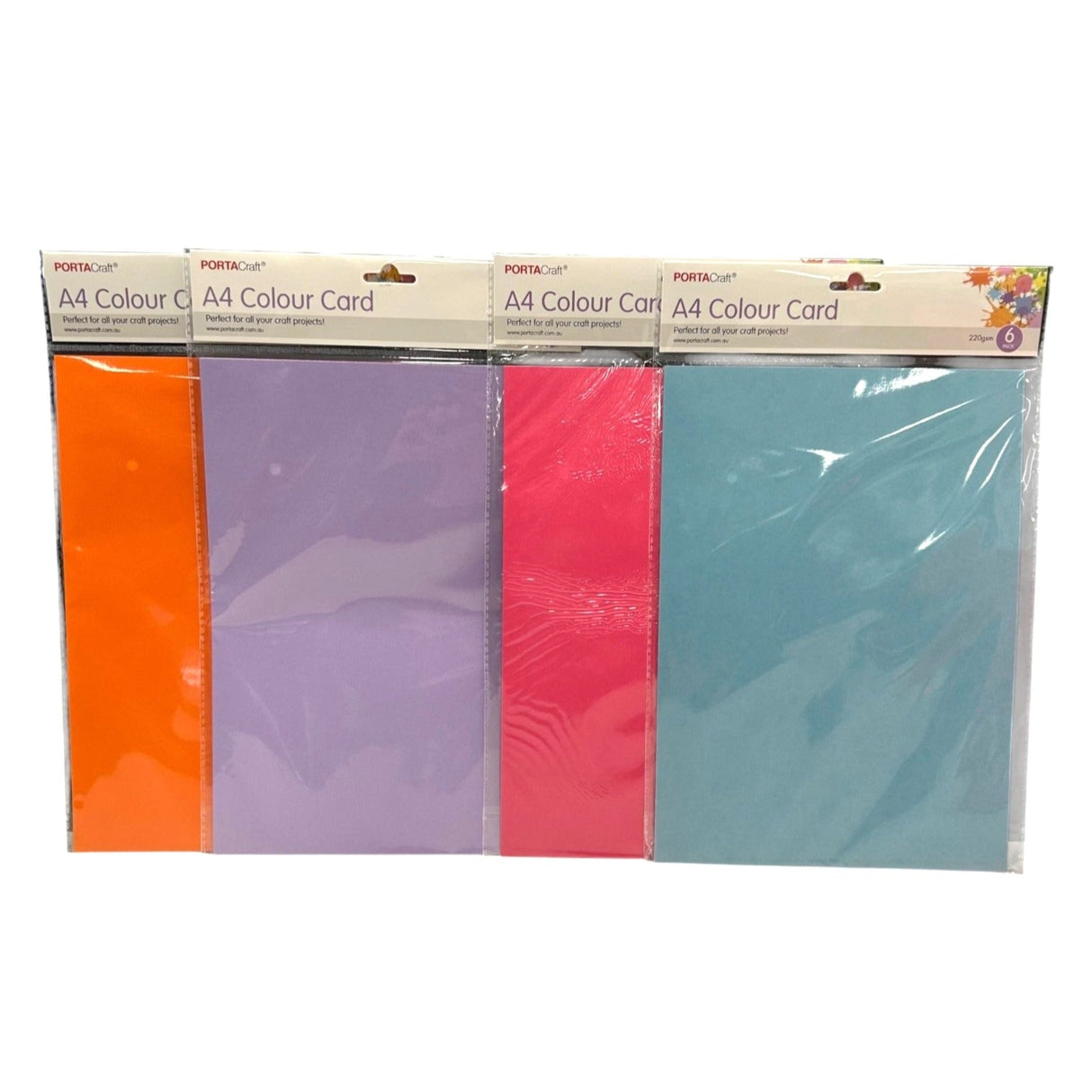 A4 Craft Card 6 Pack - Assorted