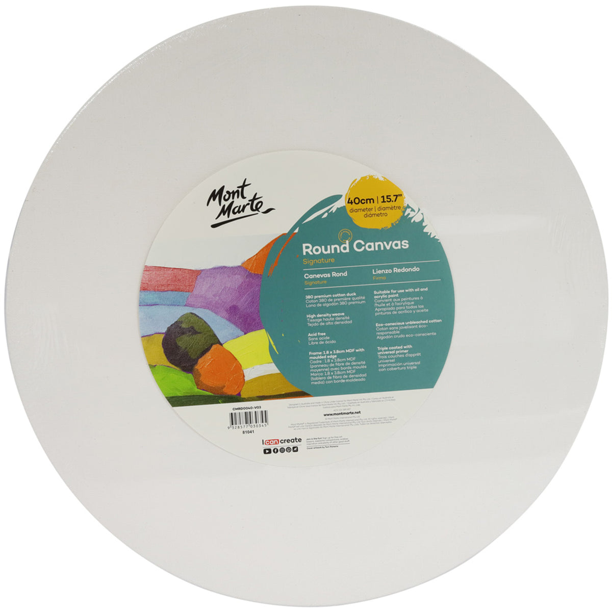 Round Canvas - 40cm - Mont Marte