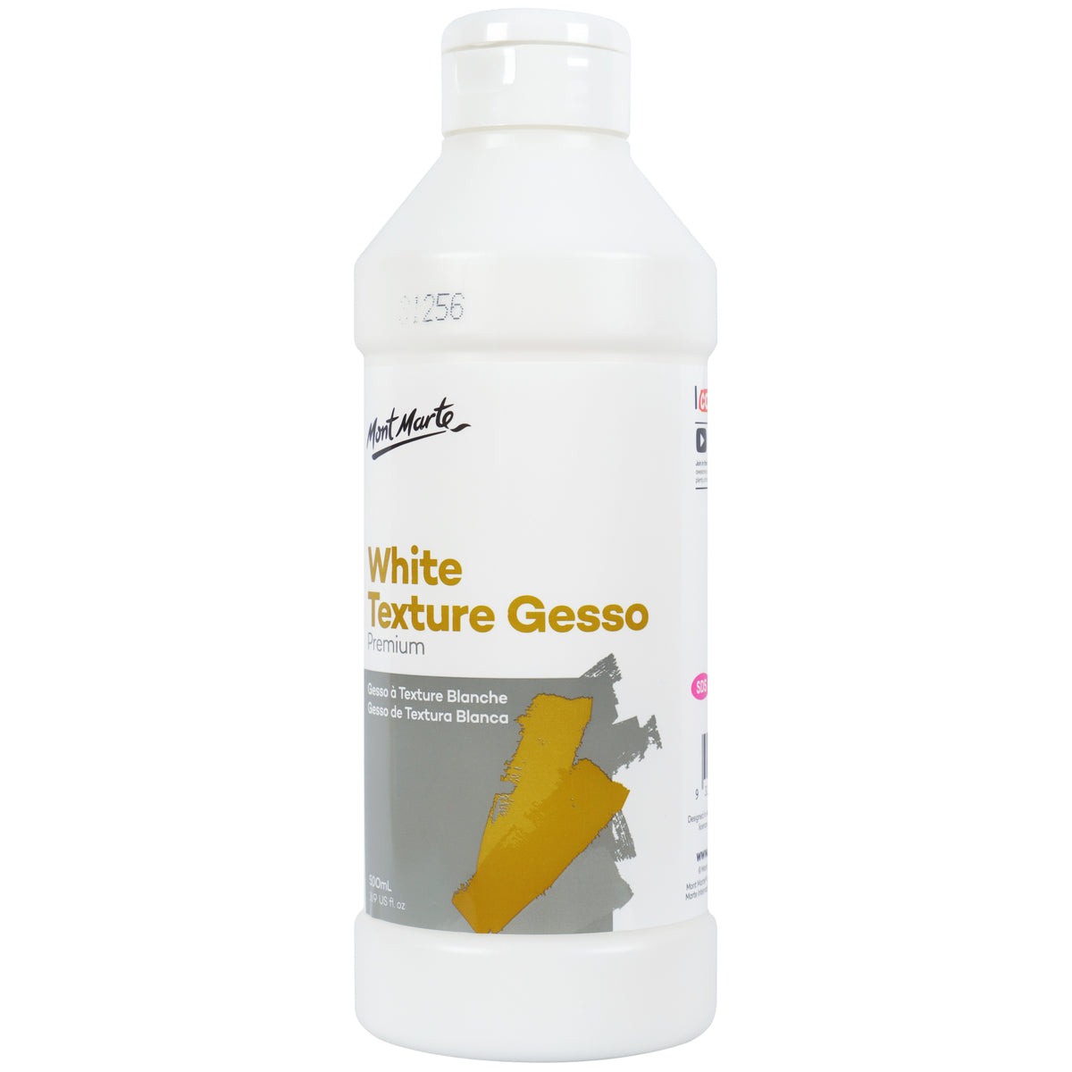 White Texture Gesso Premium - 500ml - Mont Marte
