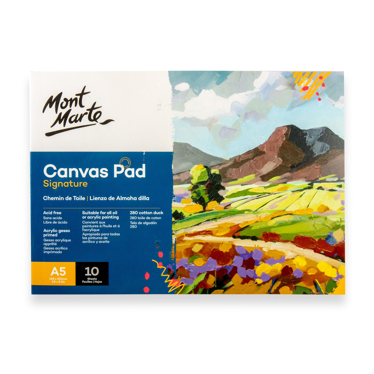 10 Sheet Canvas Pad A5 - Signature - Mont Marte