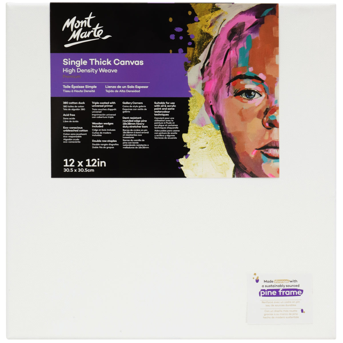 Single Thick Canvas 30.5 x 30.5cm - Mont Marte