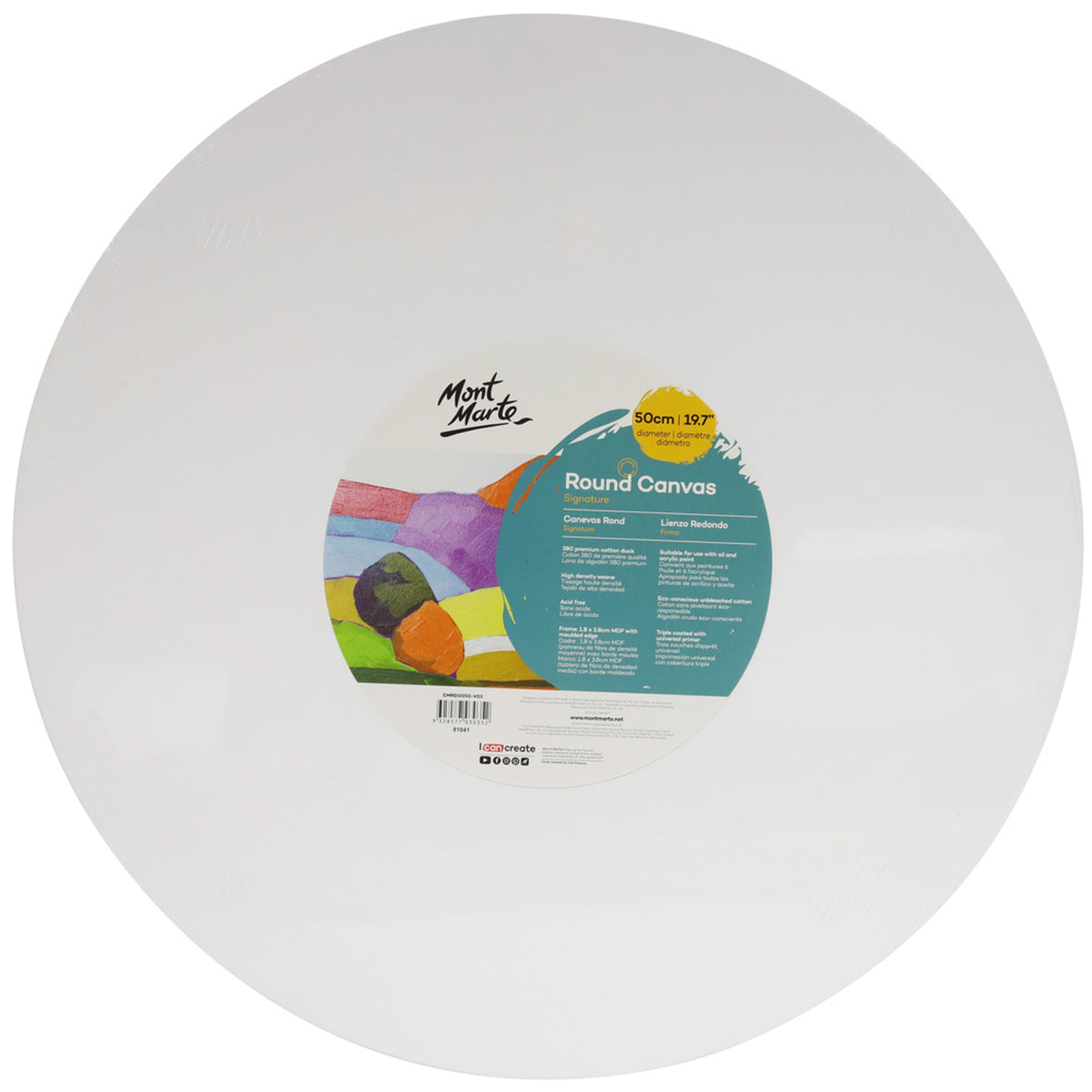 Round Canvas - 50cm - Mont Marte