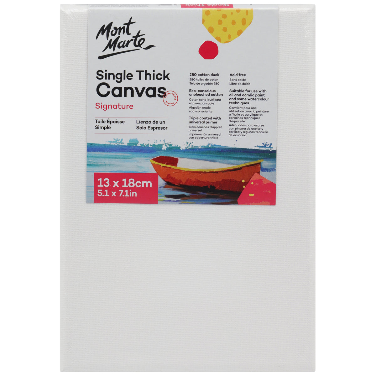 Single Thick Canvas - 13 x 18cm - Mont Marte