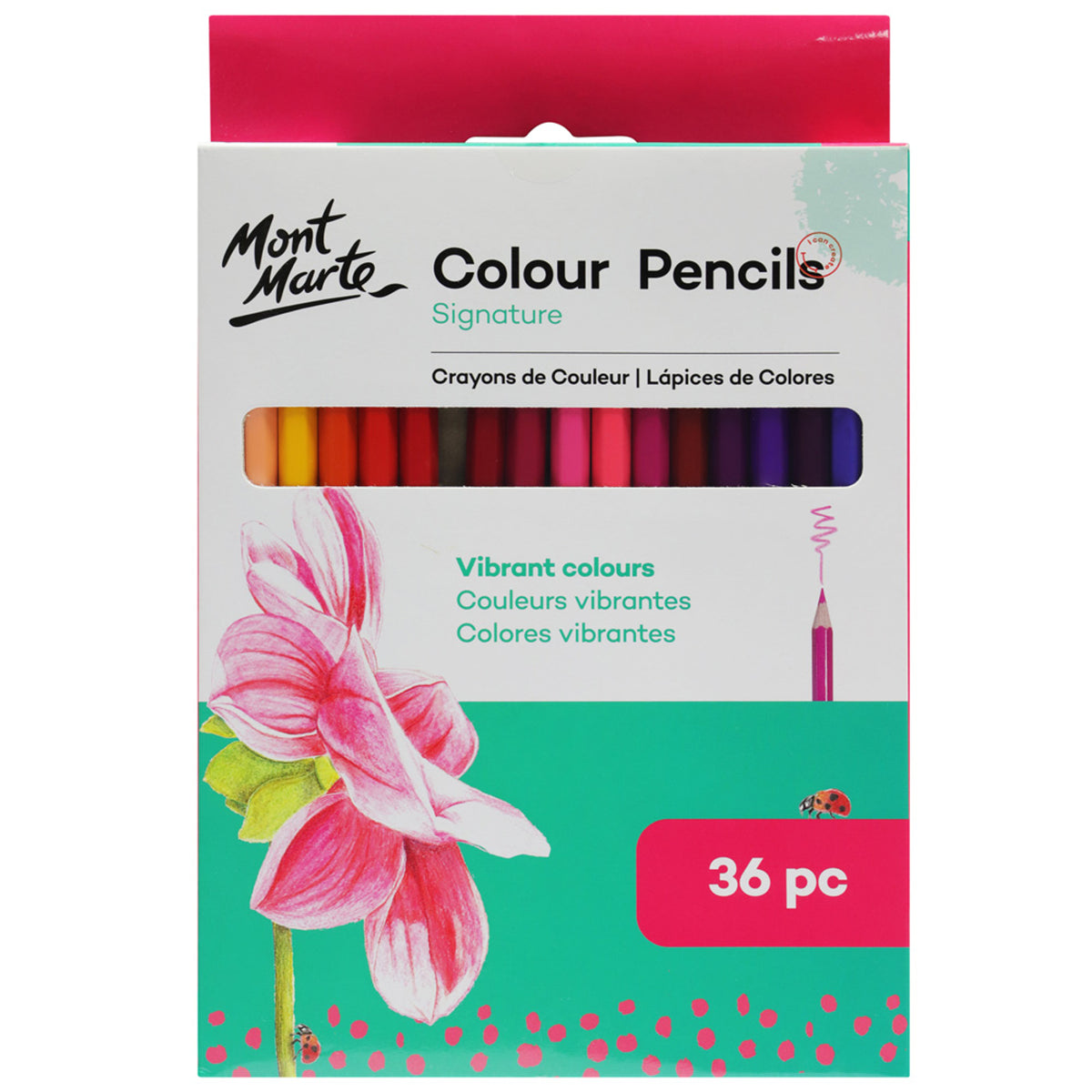 36 Pack Colour Pencils Signature - Mont Marte