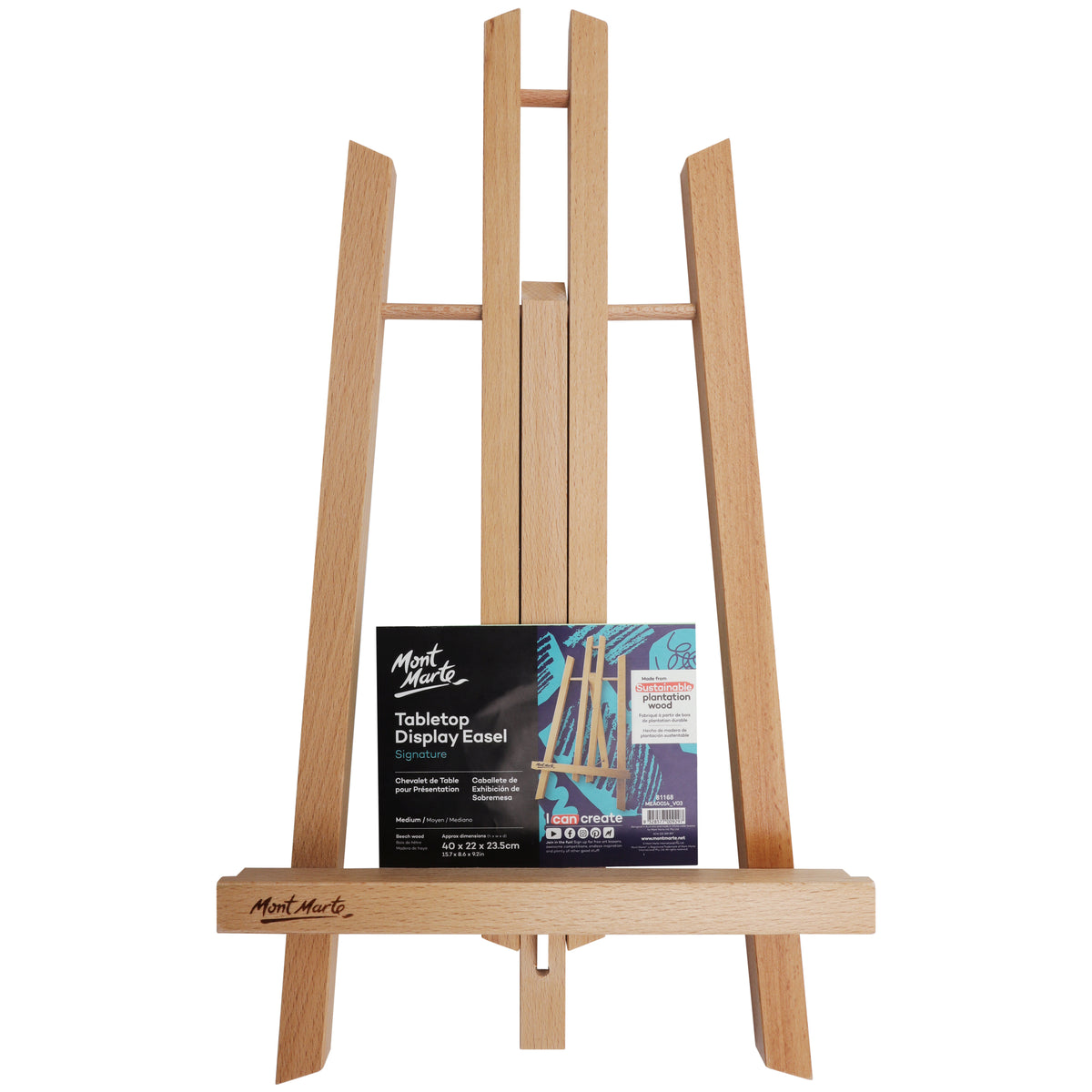 Tabletop Display Easel - Medium - Mont Marte