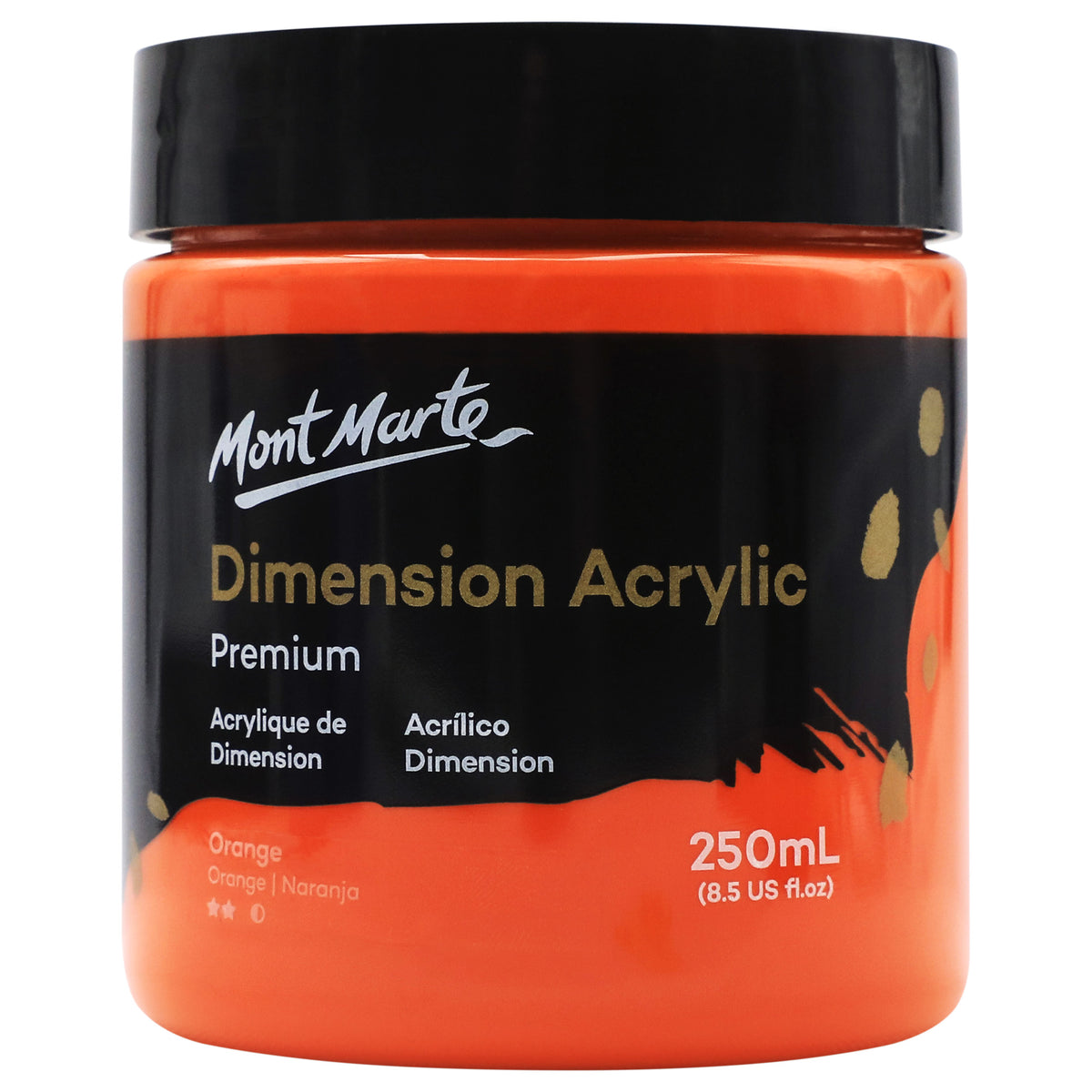 Dimension Acrylic Premium 250ml - Orange - Mont Marte
