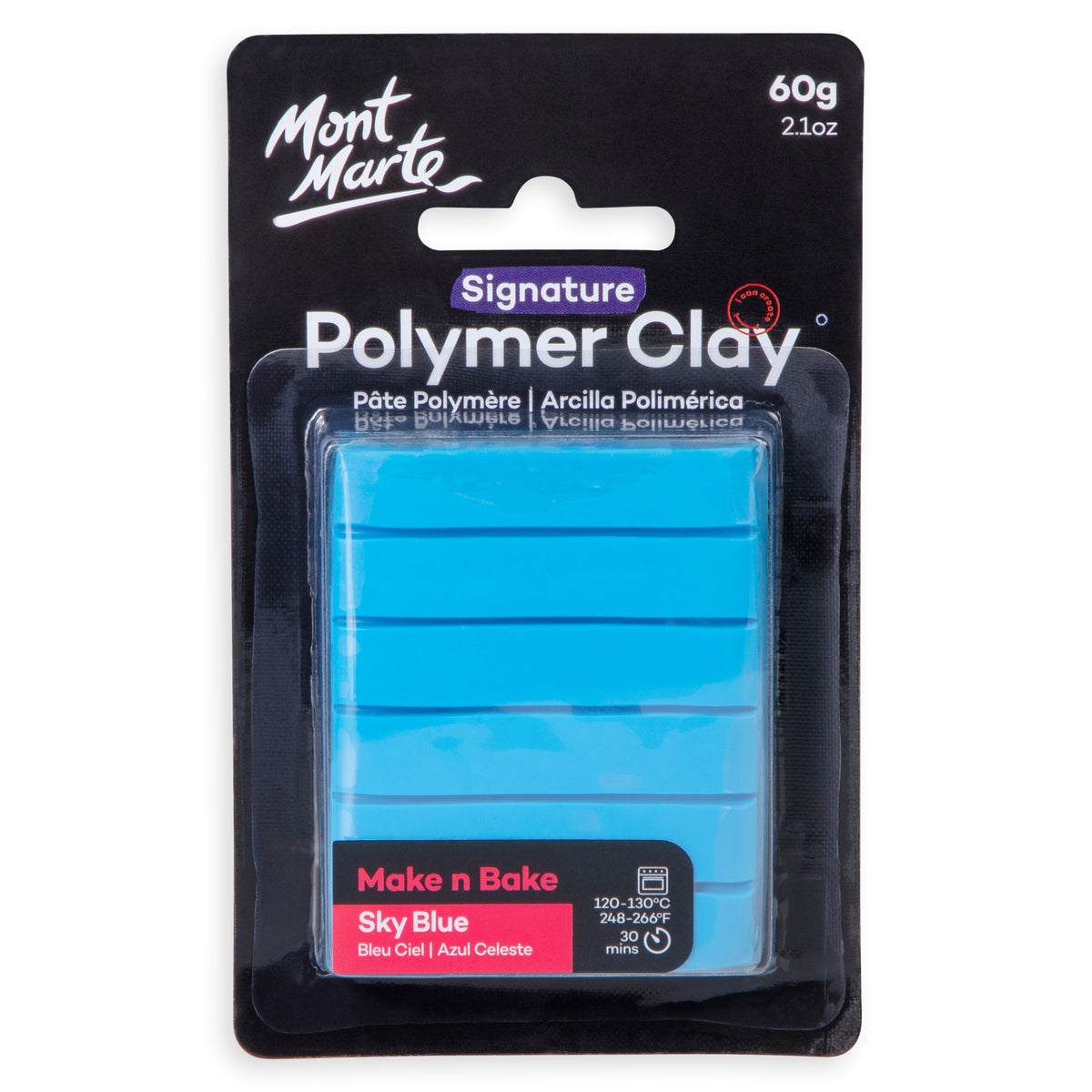 60g Polymer Clay - Sky Blue - Mont Marte