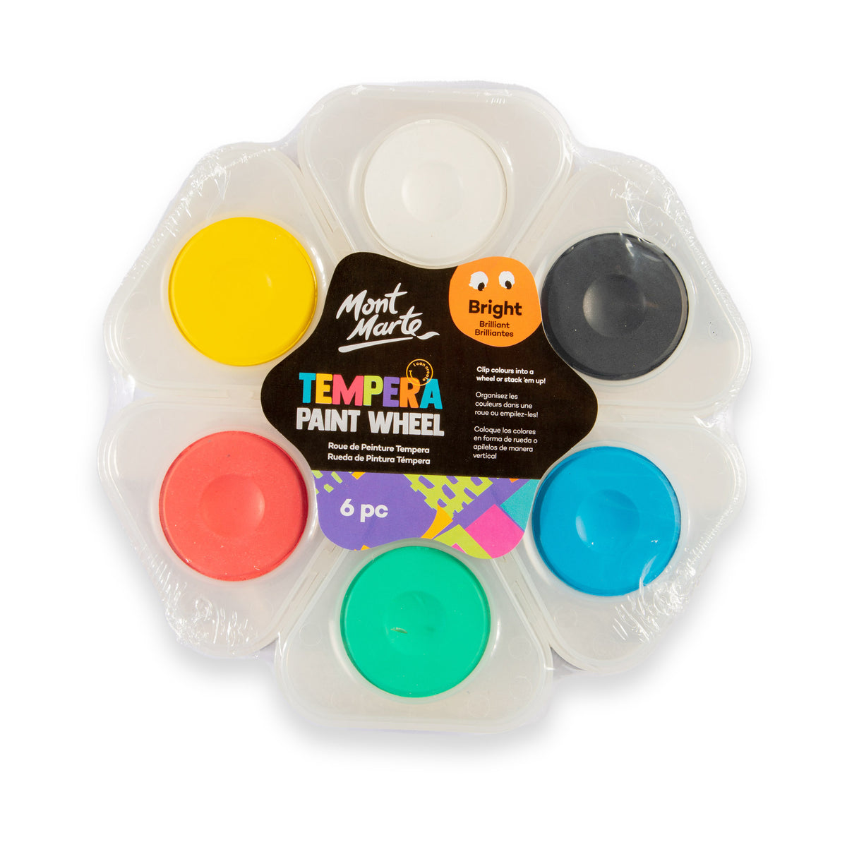 Tempera Paint Wheel - Bright 6 Pack - Mont Marte