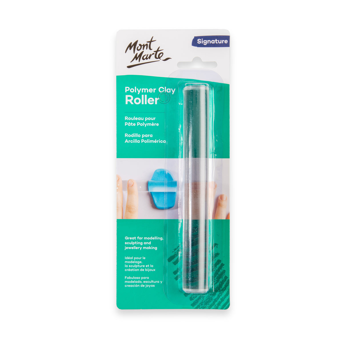 Polymer Clay Roller - Transparent Acrylic - Mont Marte