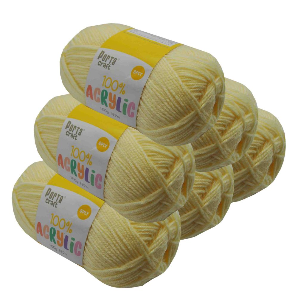 Acrylic Yarn Vanilla 100g