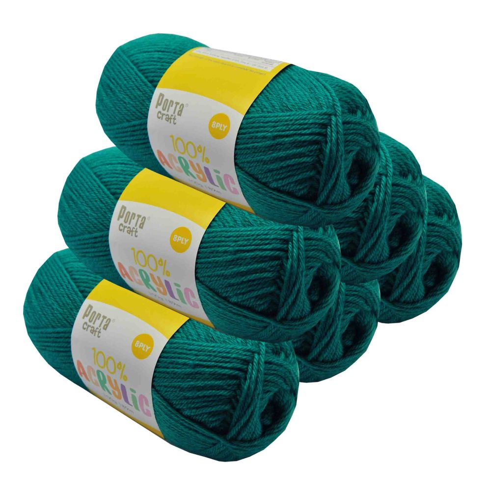 Acrylic Yarn Teal 100g