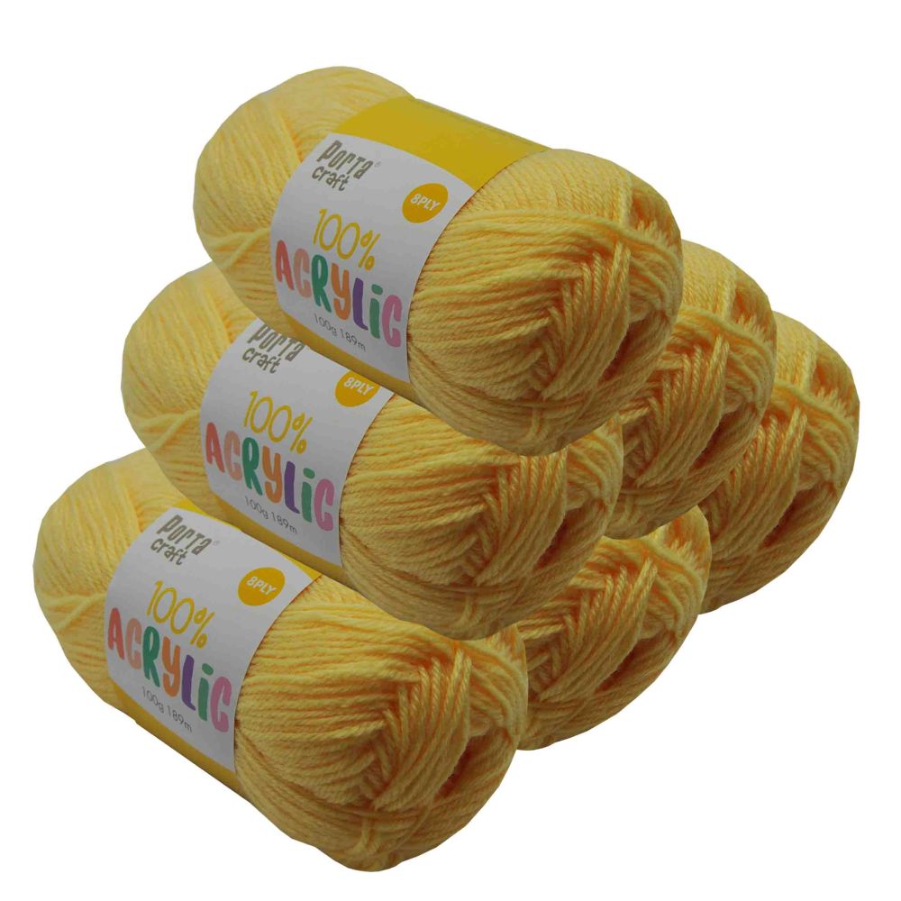 Acrylic Yarn Lemon 100g
