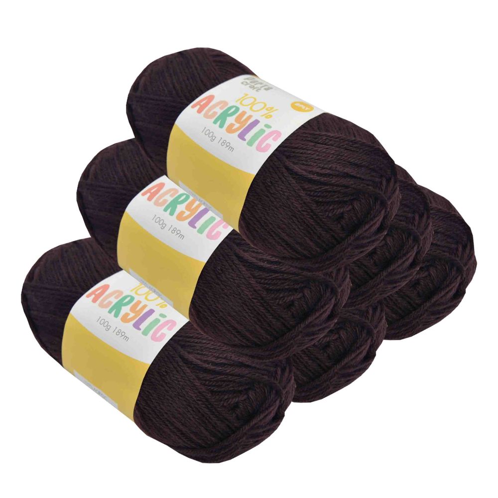 Acrylic yarn Chocolate 100g