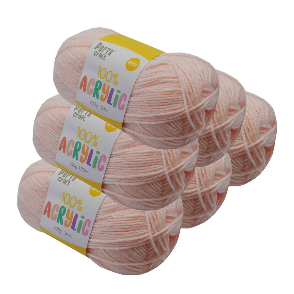 Acrylic Yarn Cotton Candy 100g