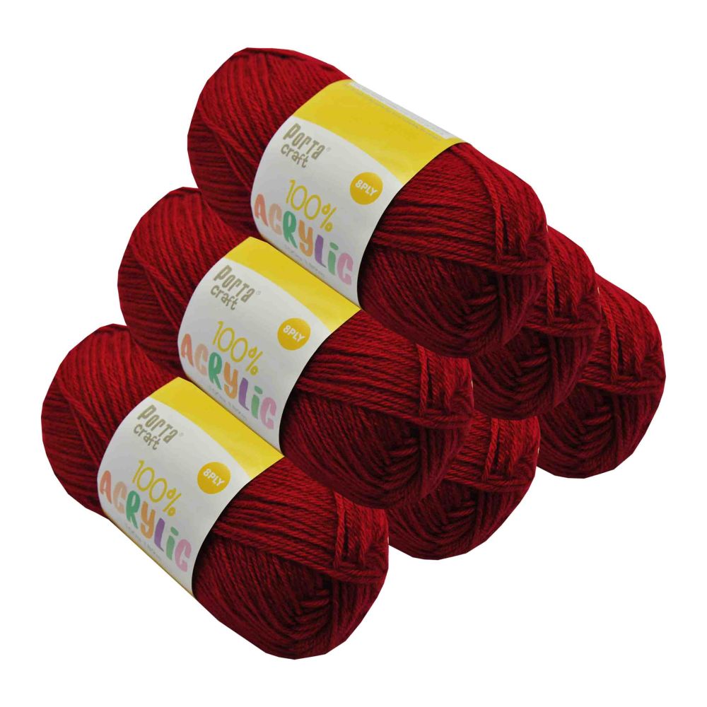 Acrylic Yarn Ruby 100g