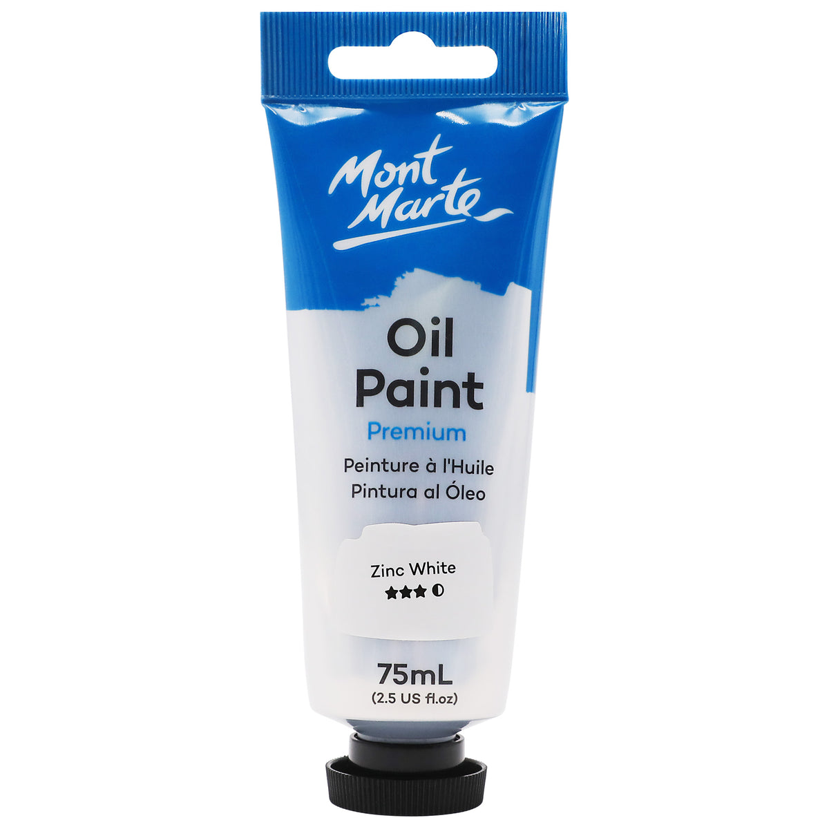 Oil Paint Premium 75ml Tube - Zinc White - Mont Marte