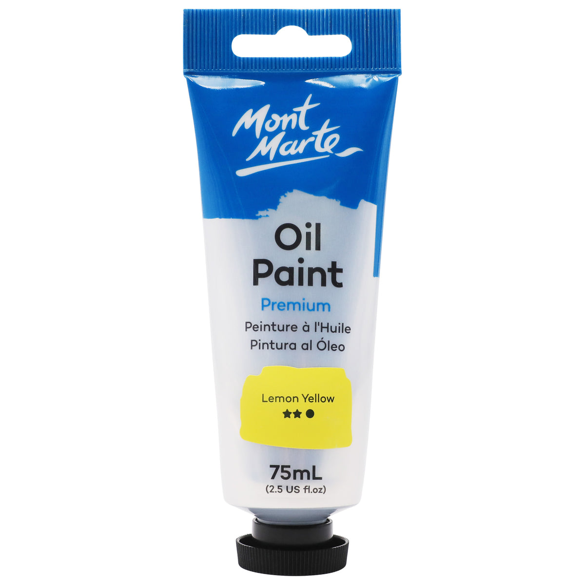 Oil Paint Premium 75ml Tube - Lemon Yellow - Mont Marte