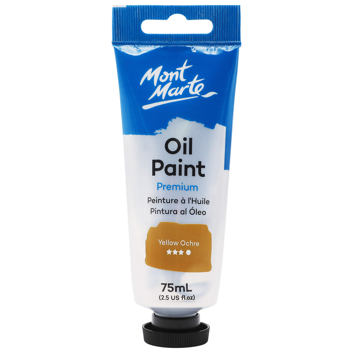 75ml Tube Oil Paint - Yellow Ochre - Mont Marte