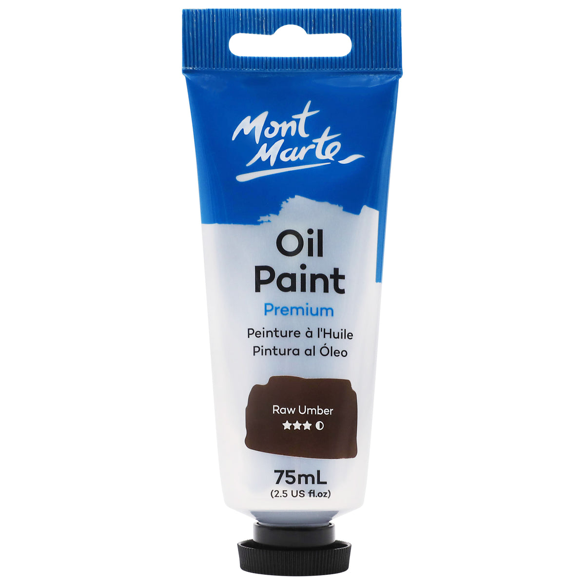 Oil Paint Premium 75ml Tube - Raw Umber - Mont Marte