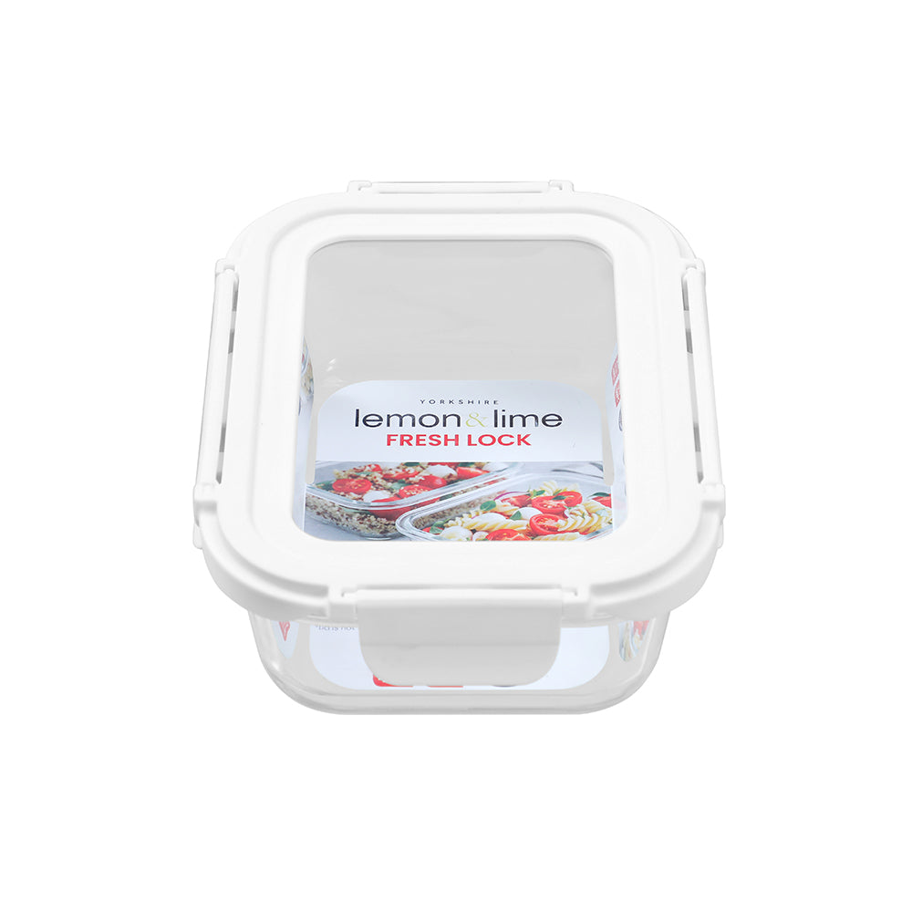 Yorkshire Glass Container with Lid 375ml