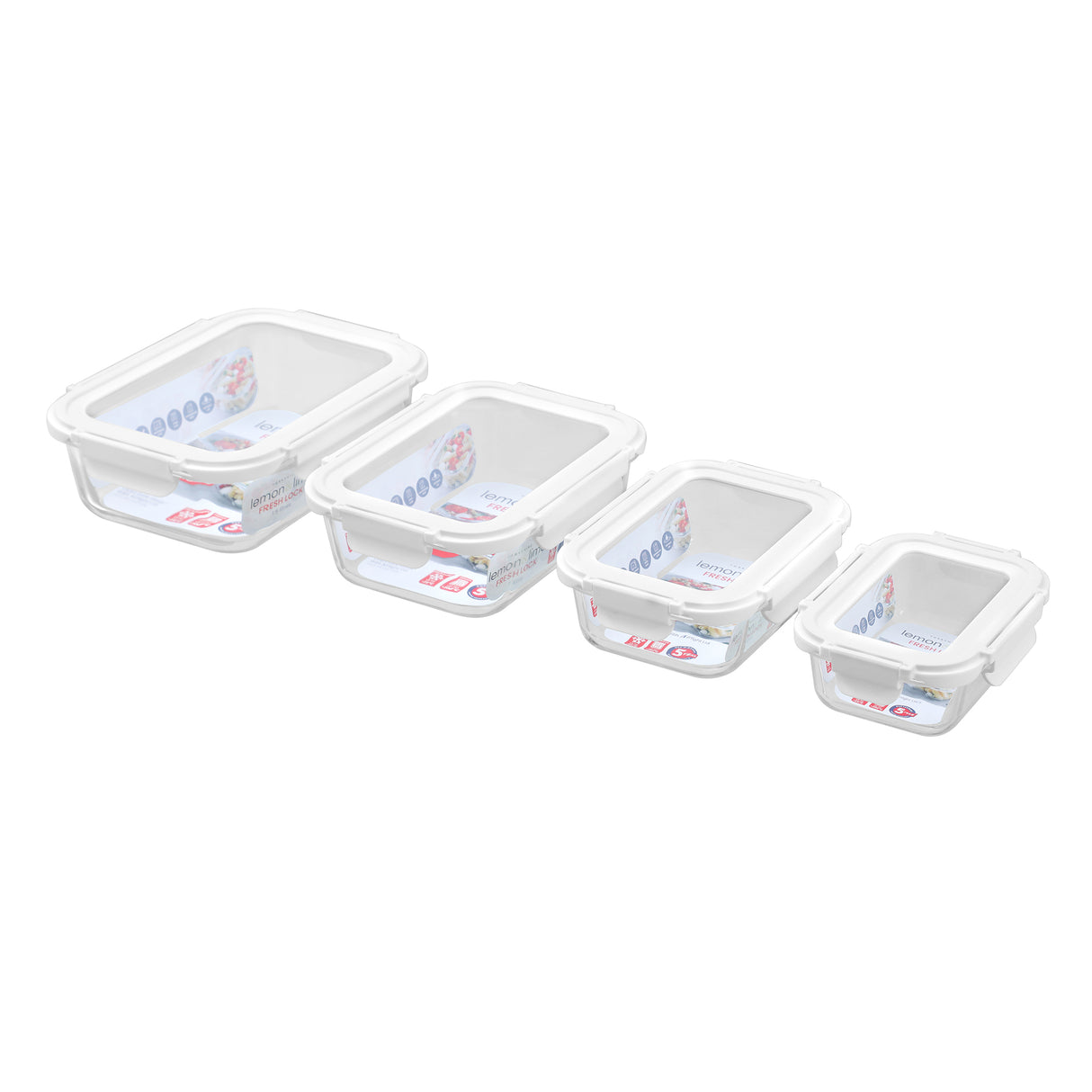 Yorkshire Glass Container with Lid 1.5L