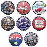 Metal Retro Bottle Top Sign