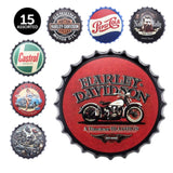 Metal Retro Bottle Top Sign