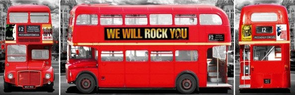 We Will Rock You Red Bus