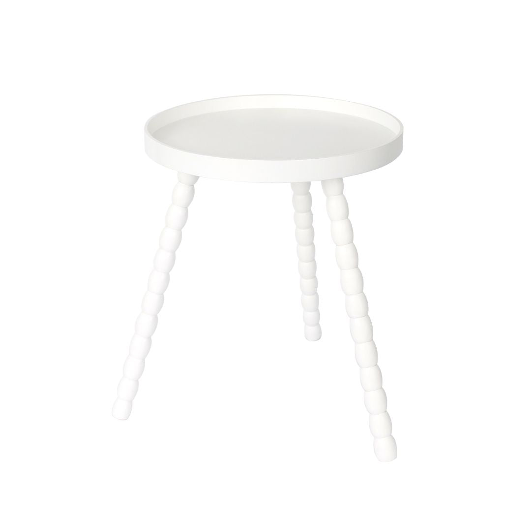Round Side Table - Scalloped Edge