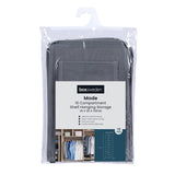 10 Compartment Hanging Wardrobe Shelf Organiser